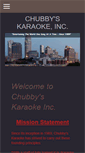 Mobile Screenshot of chubbyskaraoke.com