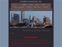 Tablet Screenshot of chubbyskaraoke.com